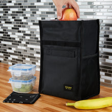 Load image into Gallery viewer, Reusable Insulated LunchSack - Black