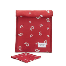 Load image into Gallery viewer, Reusable Insulated LunchSack - Red Paisley